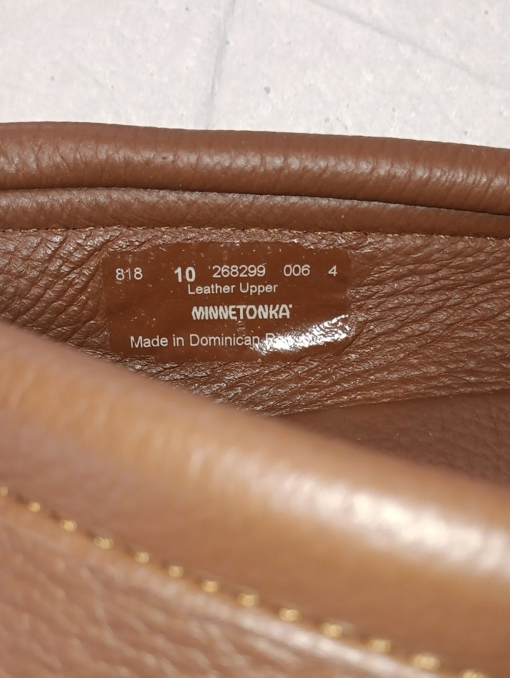Minnetonka Mens Double Deerskin Moccasins 10 - Picture 3 of 9